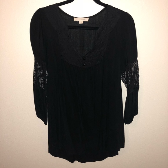 Painted Threads Tunic Top - Black - Picture 2 of 5